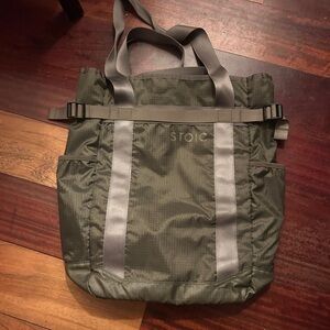 Stoic Khaki Laptop Tote Bag
